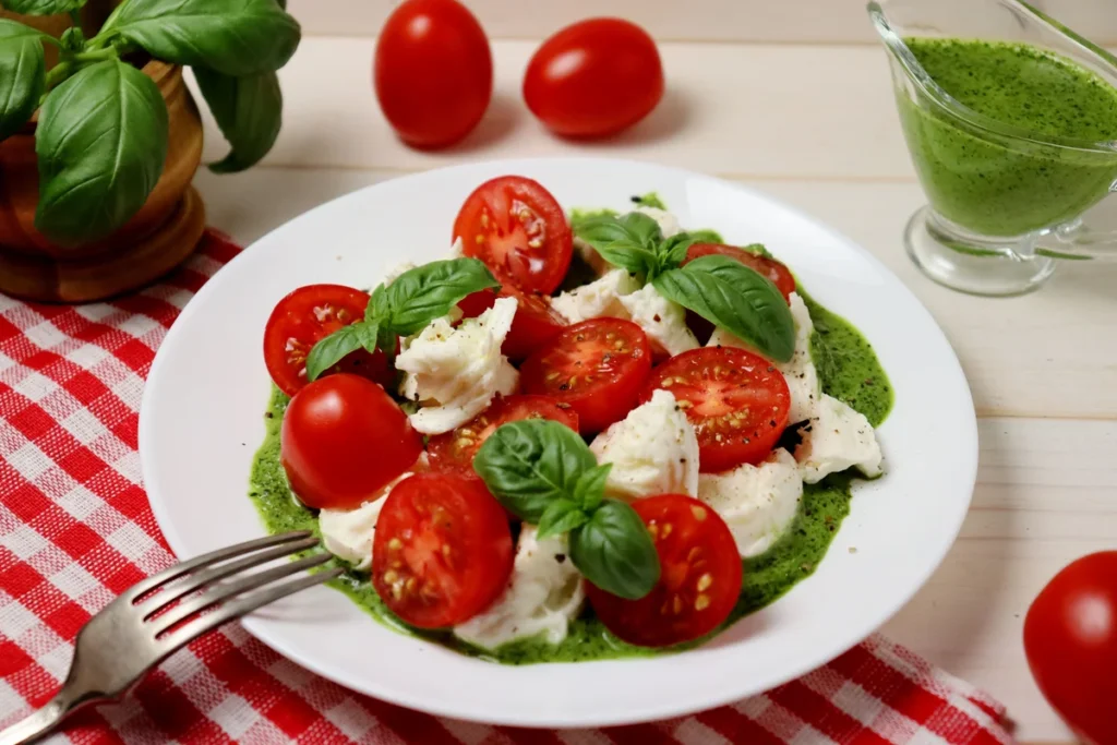  Rucola Tomaten Mozzarella Pinienkerne Salat